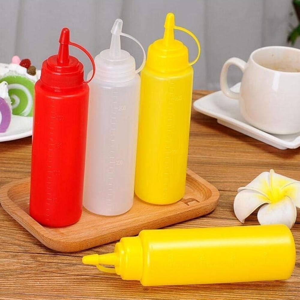 Plastic Squeeze Bottle Condiment Dispenser – 340ml Ketchup, Mustard Sauce Storage Bottle 4 Smart Home, Kitchen & Everyday Gadgets | XTylr Plastic Squeeze Bottle Condiment Dispenser – 340ml Ketchup, Mustard Sauce Storage Bottle - Image 4