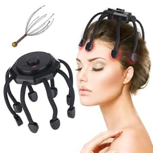 Electric Octopus Head Massager – 360° Scalp Therapy Device with 3 Vibration Modes 3 Smart Home, Kitchen & Everyday Gadgets | XTylr Electric Octopus Head Massager – 360° Scalp Therapy Device with 3 Vibration Modes - Image 3