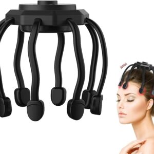 Electric Octopus Head Massager – 360° Scalp Therapy Device with 3 Vibration Modes
