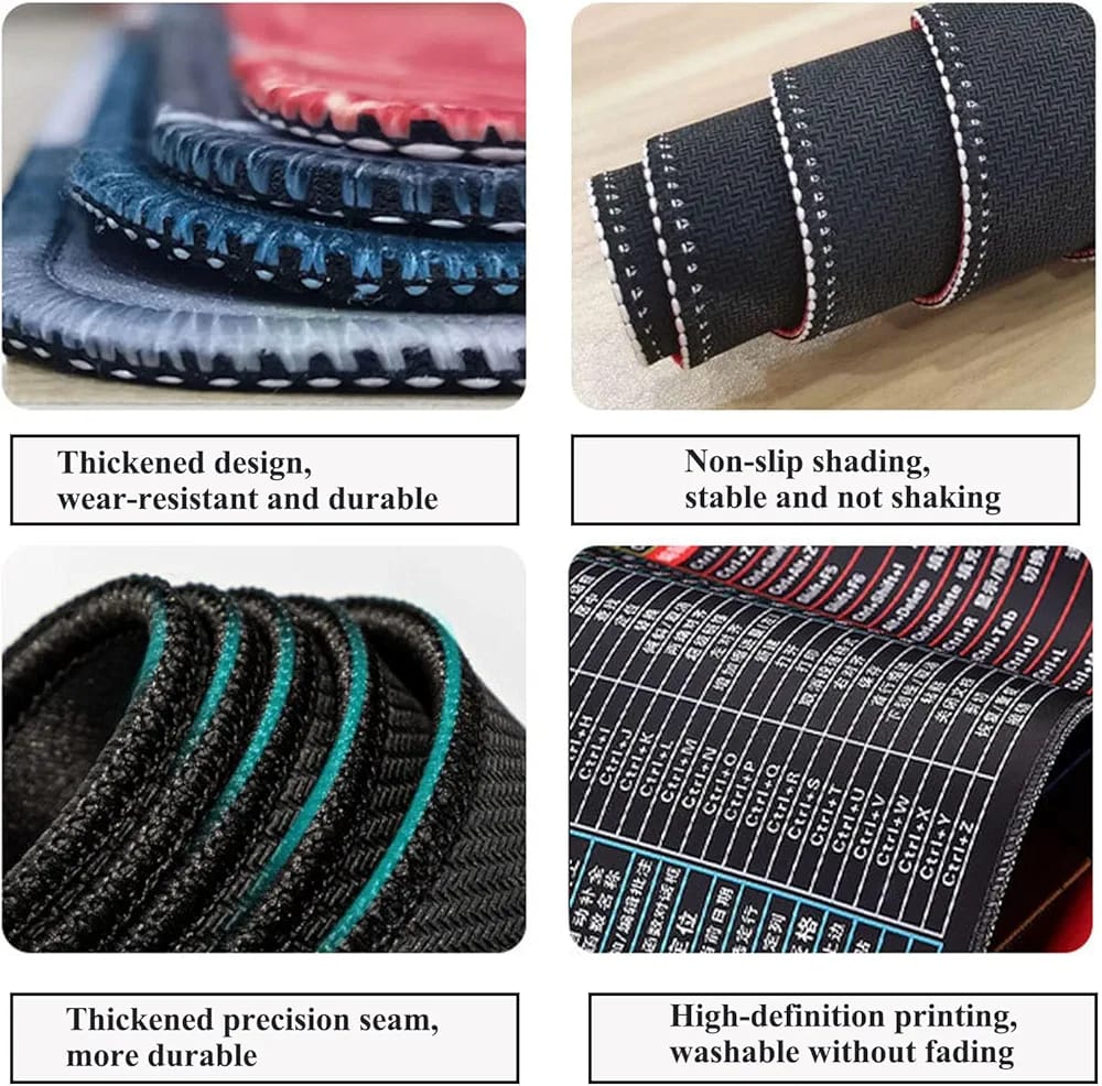 Super Large Anti-Slip Keyboard Pad with Shortcut Patterns – Non-Slip Mouse Typing Mat 2 Smart Home, Kitchen & Everyday Gadgets | XTylr Super Large Anti-Slip Keyboard Pad with Shortcut Patterns – Non-Slip Mouse Typing Mat - Image 2