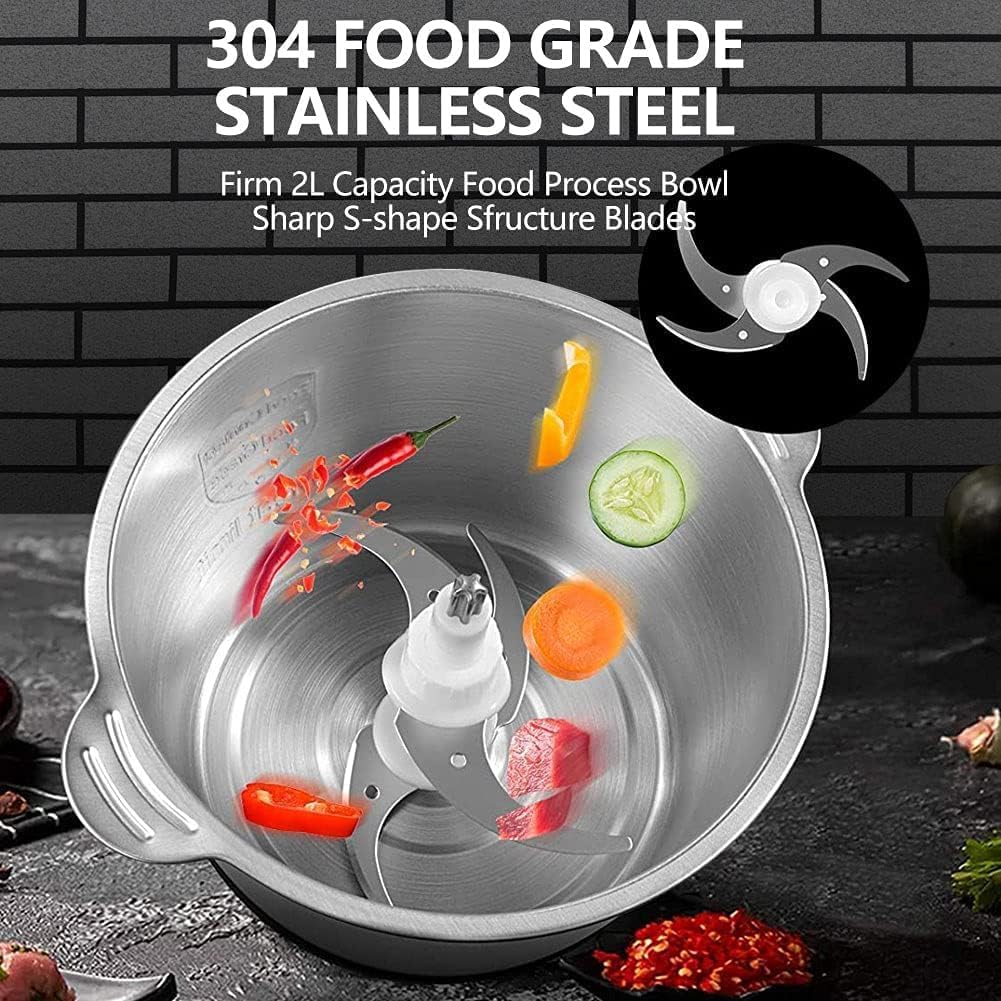 3L Electric Meat Grinder and Food Chopper 1800W – Stainless Steel Multi-Function Kitchen Processor 4 Smart Home, Kitchen & Everyday Gadgets | XTylr 3L Electric Meat Grinder and Food Chopper 1800W – Stainless Steel Multi-Function Kitchen Processor - Image 4