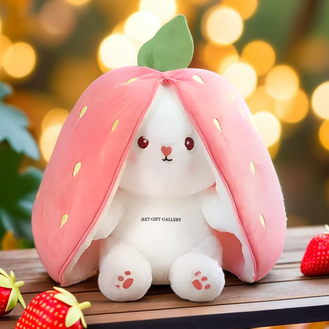 Reversible Bunny Carrot Plush Toy Pillow (18–20cm) – Cute Stuffed Animal with Zipper 4 Smart Home, Kitchen & Everyday Gadgets | XTylr Reversible Bunny Carrot Plush Toy Pillow (18–20cm) – Cute Stuffed Animal with Zipper - Image 4