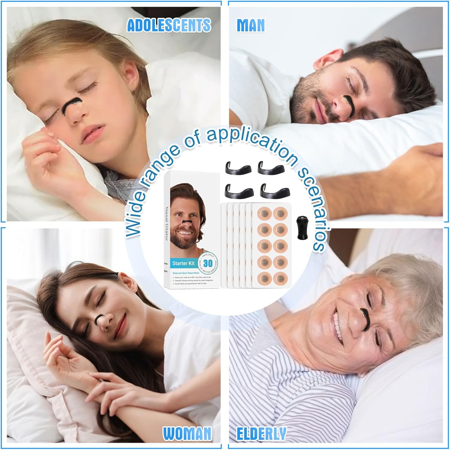 ZT - Sleepco Nasal Dilator Starter Kit (4 Sizes) – Reduce Snoring and Improve Breathing 2 Smart Home, Kitchen & Everyday Gadgets | XTylr ZT - Sleepco Nasal Dilator Starter Kit (4 Sizes) – Reduce Snoring and Improve Breathing - Image 2