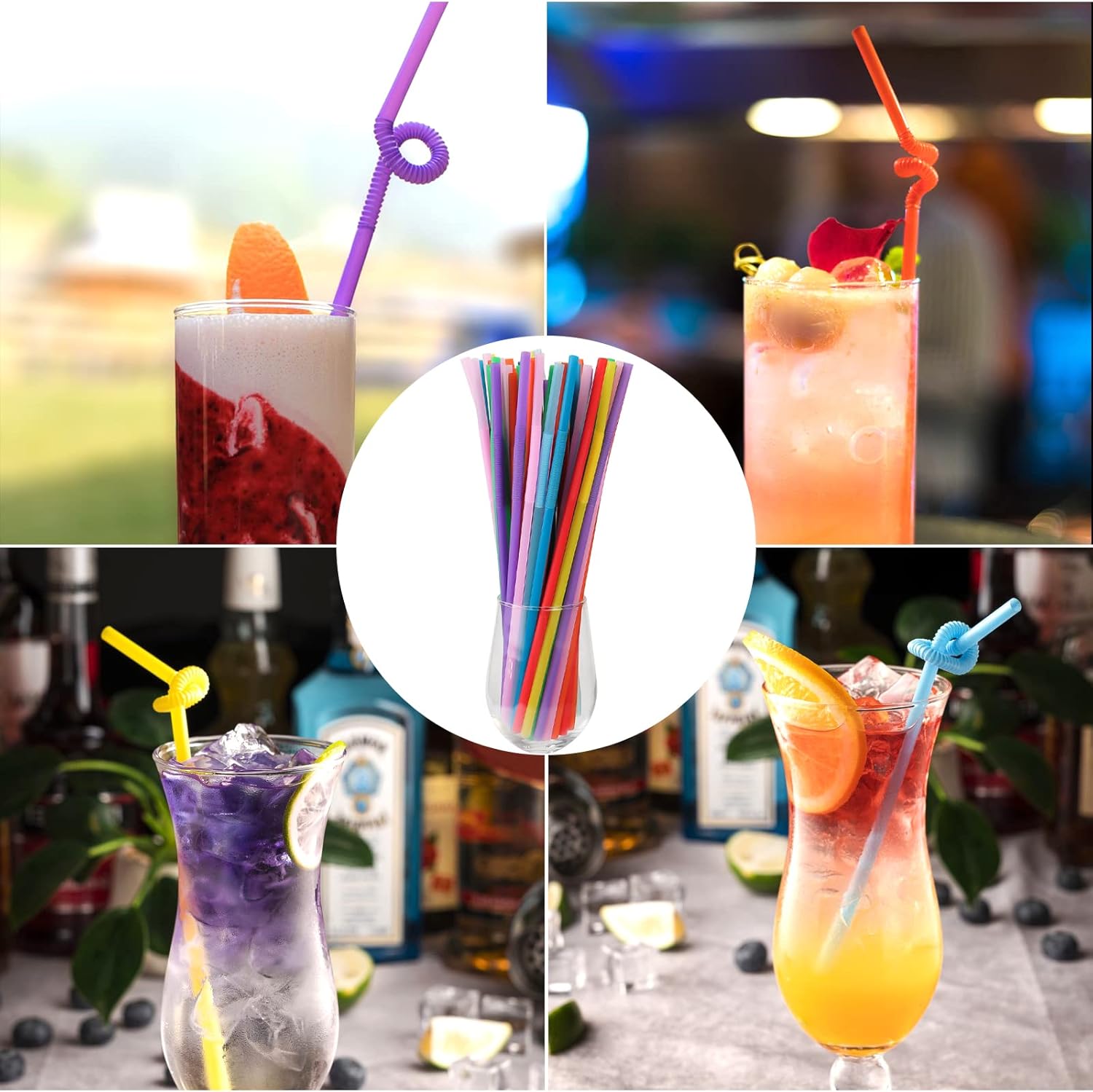 Flexible Colorful Plastic Straws Pack (100 Pcs) – Food-Grade Reusable Party Straws 5 Smart Home, Kitchen & Everyday Gadgets | XTylr Flexible Colorful Plastic Straws Pack (100 Pcs) – Food-Grade Reusable Party Straws - Image 5