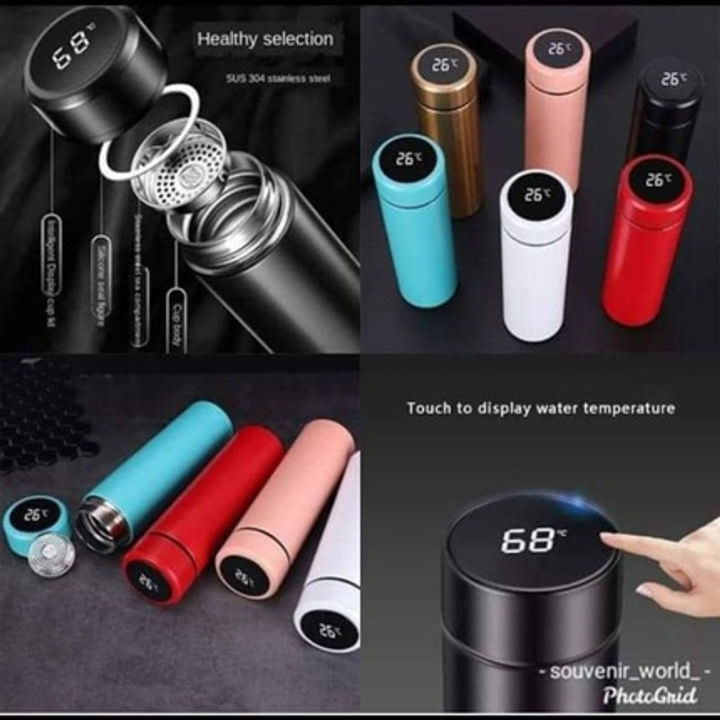 Smart LED Temperature Display Water Bottle 500ML – Stainless Steel Vacuum Flask with Color Indicator (Hot and Cold Insulated) 2 Smart Home, Kitchen & Everyday Gadgets | XTylr Smart LED Temperature Display Water Bottle 500ML – Stainless Steel Vacuum Flask with Color Indicator (Hot and Cold Insulated) - Image 2