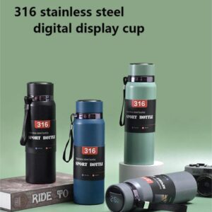 Smart LED Temperature Display Water Bottle – 800ML Stainless Steel Vacuum Flask (Hot and Cold Insulated)