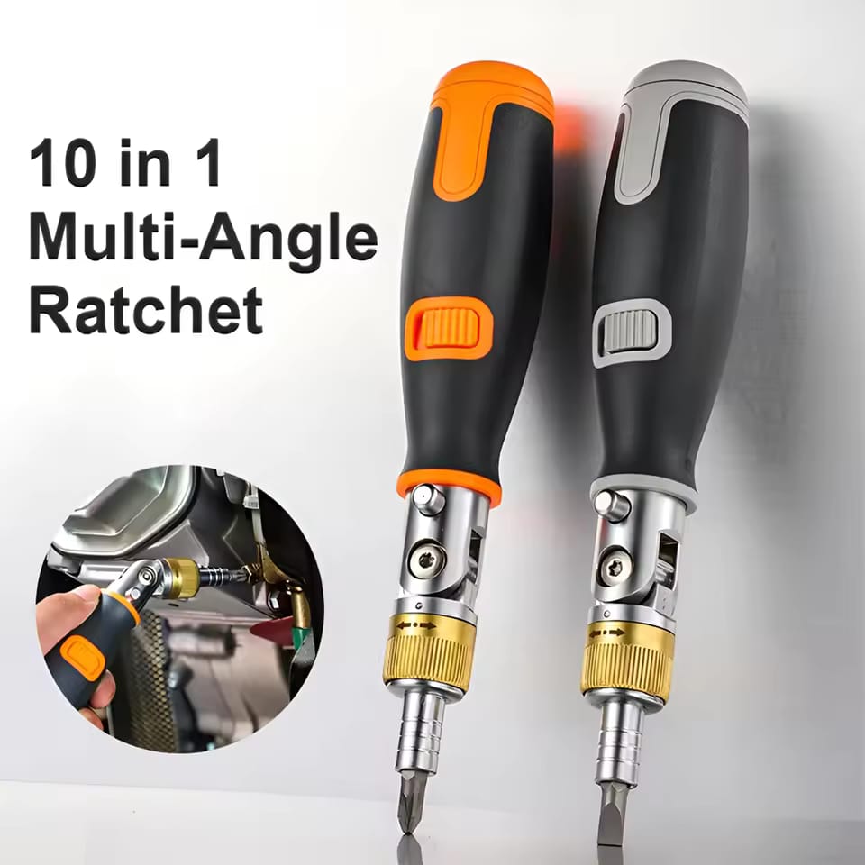 10-in-1 Multi-Angle Magnetic Ratchet Screwdriver Set – Precision Tool Kit for DIY, Home and Professional Repairs 1 Smart Home, Kitchen & Everyday Gadgets | XTylr 10-in-1 Multi-Angle Magnetic Ratchet Screwdriver Set – Precision Tool Kit for DIY, Home and Professional Repairs