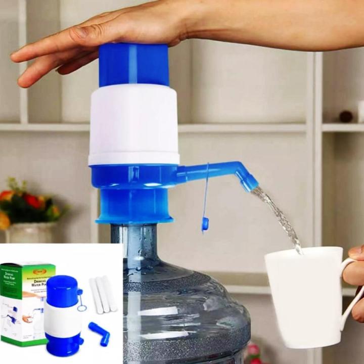 Manual Hand Press Water Pump for 19 Liter Bottles – Portable Water Dispenser (White and Blue) 4 Smart Home, Kitchen & Everyday Gadgets | XTylr Manual Hand Press Water Pump for 19 Liter Bottles – Portable Water Dispenser (White and Blue) - Image 4