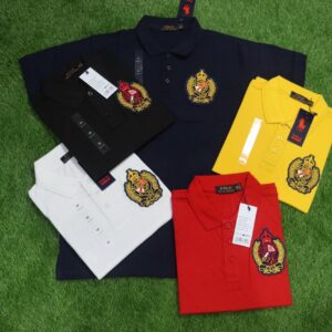 Men’s Premium Cotton Polo Shirt with Embroidered Horse Logo – Classic Half Sleeve Casual Wear