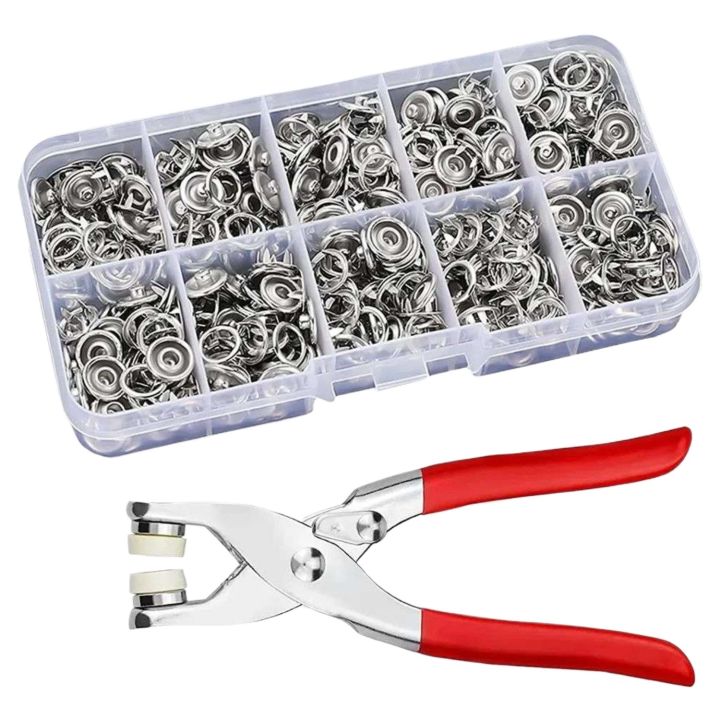 Pliers Button Press Tool Kit with 50 Metal Snap Buttons – Sewing-Free Fastener Tool for DIY & Garment Repair 3 Smart Home, Kitchen & Everyday Gadgets | XTylr Pliers Button Press Tool Kit with 50 Metal Snap Buttons – Sewing-Free Fastener Tool for DIY & Garment Repair - Image 3