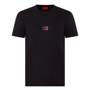 HUGO Men’s Black T-Shirt – Regular Fit | Premium Cotton Casual Wear