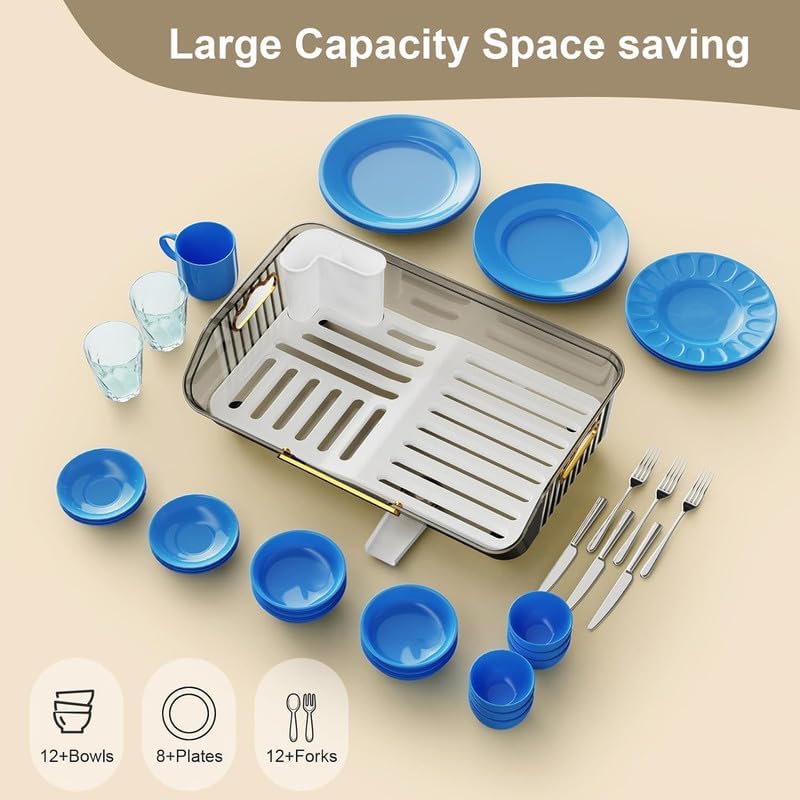 Luxury Acrylic Dish Drain Rack 5 Smart Home, Kitchen & Everyday Gadgets | XTylr Luxury Acrylic Dish Drain Rack - Image 5