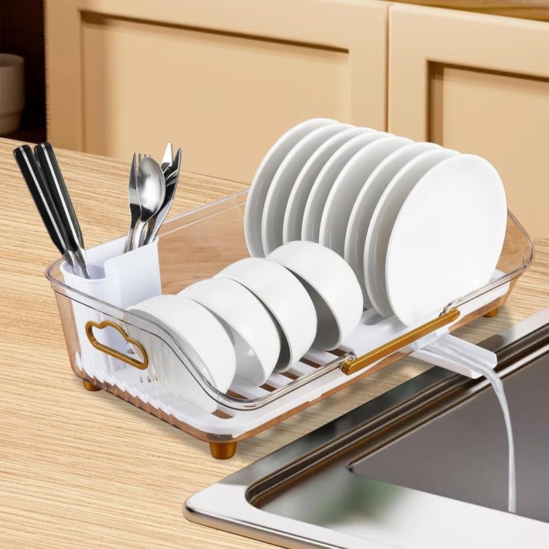 Luxury Acrylic Dish Drain Rack 2 Smart Home, Kitchen & Everyday Gadgets | XTylr Luxury Acrylic Dish Drain Rack - Image 2