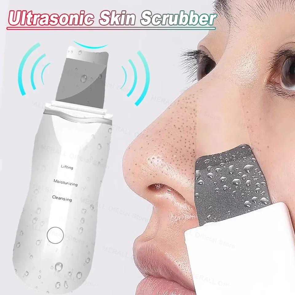 Ultrasonic Skin Scrubber – Deep Pore Cleanser, Blackhead Remover and Facial Peeling Device 2 Smart Home, Kitchen & Everyday Gadgets | XTylr Ultrasonic Skin Scrubber – Deep Pore Cleanser, Blackhead Remover and Facial Peeling Device - Image 2