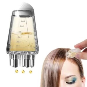 Mini Portable Scalp Applicator Comb – 2-in-1 Hair Oil and Liquid Dispenser with Root Massage (6ml)