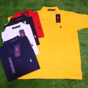 Men’s Polo Cotton T-Shirt (Pack of 2) – Classic Horse Logo Casual Half Sleeve Polo Shirts