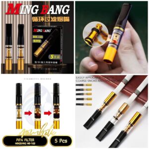 ZOBO Microporous Cigarette Filter Holder – Reusable Tar Reduction Mouthpiece (7.3–8mm Compatible)