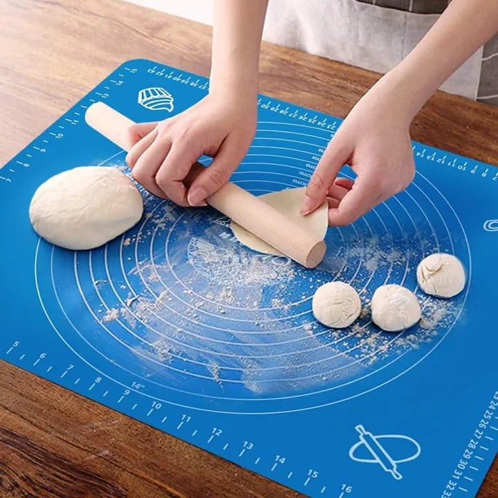 Premium Non-Stick Silicone Baking Mat Multi-Purpose Rolling and Kneading Pastry Mat with Measurement Guide 2 Smart Home, Kitchen & Everyday Gadgets | XTylr Premium Non-Stick Silicone Baking Mat Multi-Purpose Rolling and Kneading Pastry Mat with Measurement Guide - Image 2