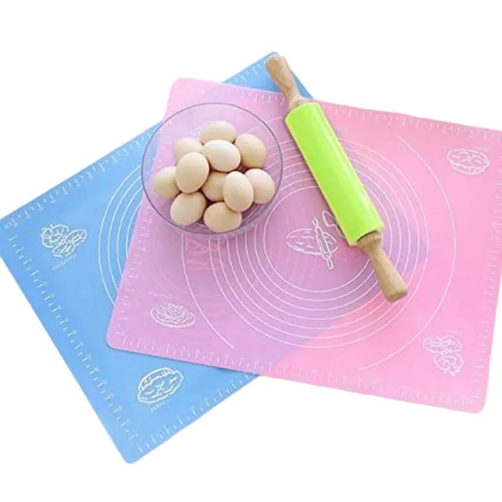 Premium Non-Stick Silicone Baking Mat Multi-Purpose Rolling and Kneading Pastry Mat with Measurement Guide 1 Smart Home, Kitchen & Everyday Gadgets | XTylr Premium Non-Stick Silicone Baking Mat Multi-Purpose Rolling and Kneading Pastry Mat with Measurement Guide