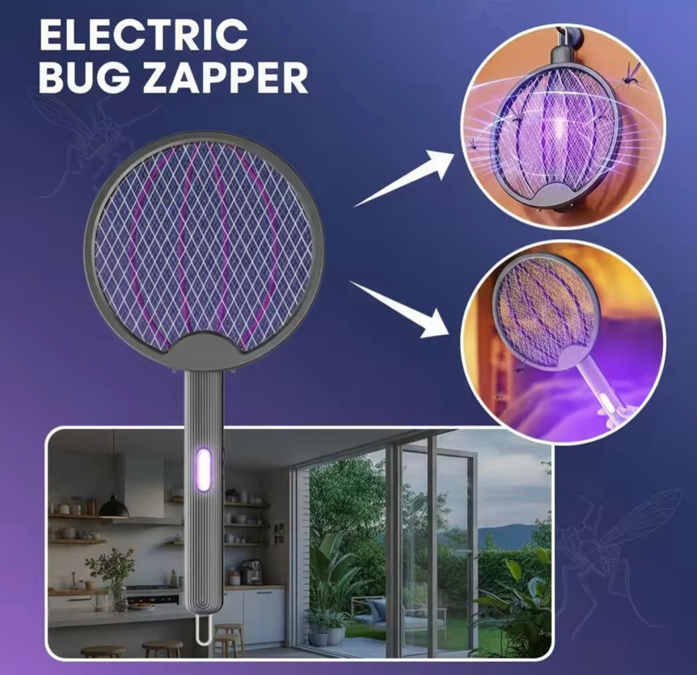 Electric Mosquito Killer Racket | Rechargeable Bug Zapper Swatter for Home 1 Smart Home, Kitchen & Everyday Gadgets | XTylr Electric Mosquito Killer Racket | Rechargeable Bug Zapper Swatter for Home