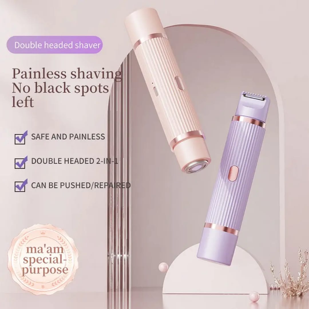 2 in 1 Women's Electric Shaver & Hair Remover | Wet & Dry Facial and Body Trimmer 3 Smart Home, Kitchen & Everyday Gadgets | XTylr 2 in 1 Women's Electric Shaver & Hair Remover | Wet & Dry Facial and Body Trimmer - Image 3
