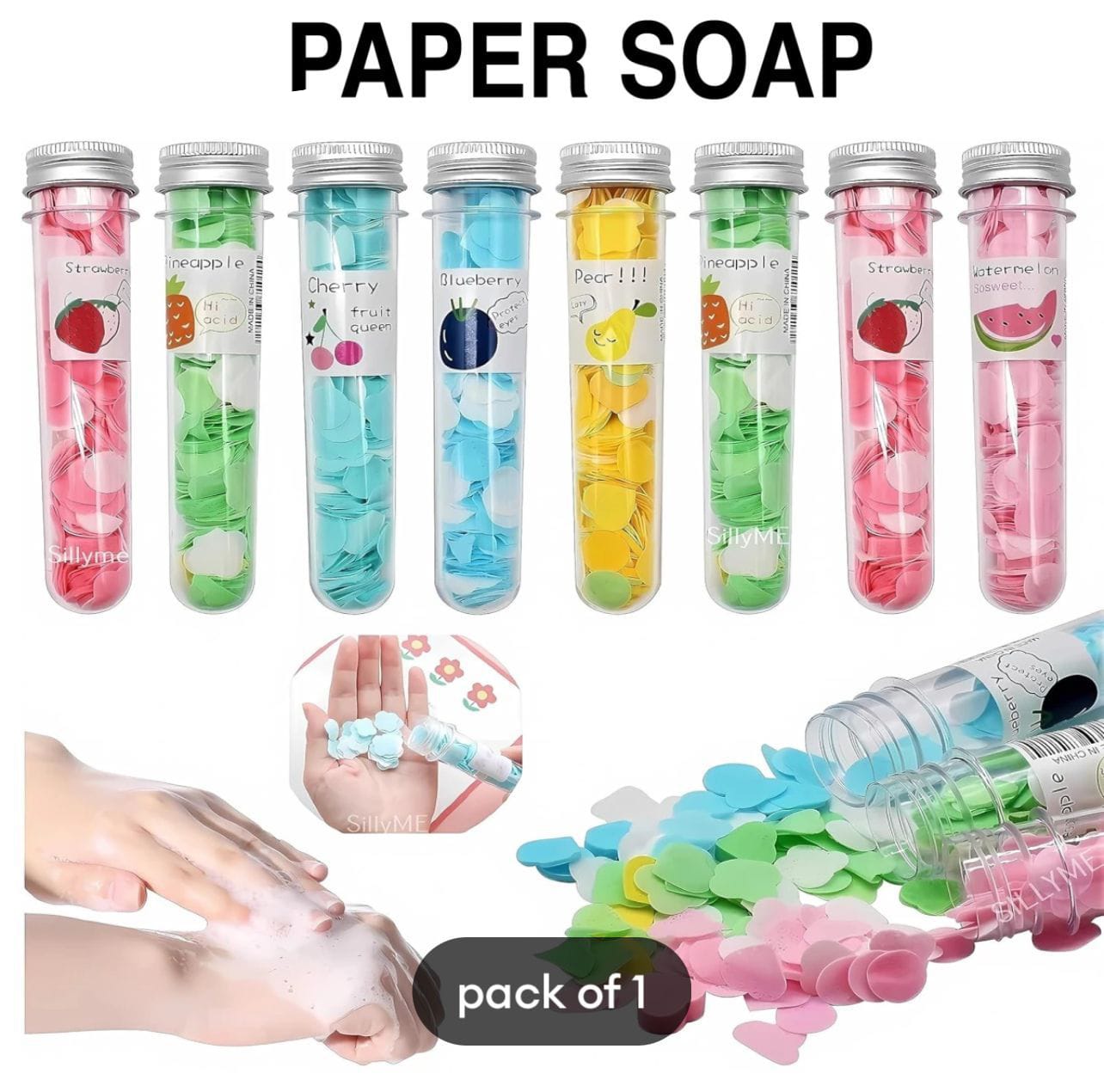 Pack of 3 Portable Paper Soap Sheets | Disposable Travel Hand Wash Soap 2 Smart Home, Kitchen & Everyday Gadgets | XTylr Pack of 3 Portable Paper Soap Sheets | Disposable Travel Hand Wash Soap - Image 2