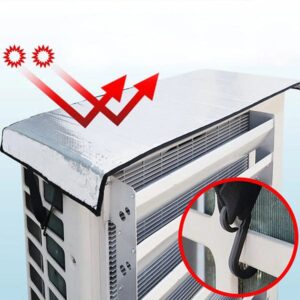 5mm Aluminium Foil AC Outdoor Unit Heat Shield | Sun & Rain Protective Cover